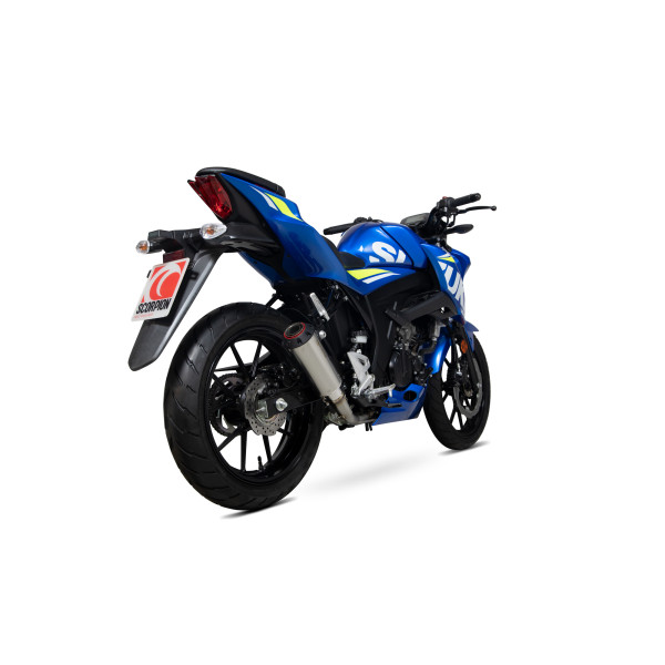 Scorpion Exhaust Suzuki GSX-S 125 / GSX-S 150 2017 - 2021 Red Power Full System Titanium Sleeve